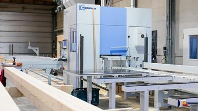 Moderne CNC gesteuerte Abbundanlage von WEINMAN